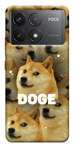 Чехол Doge pattern для Xiaomi Poco F6 Pro