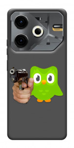 Чохол Duolingo meme для TECNO Pova 6 Neo (LI6)