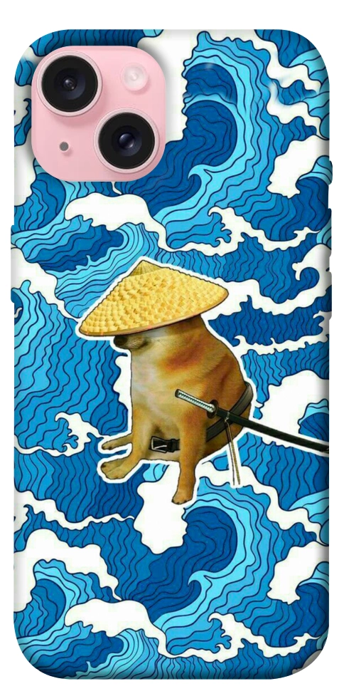 Чохол Sad dog samurai для iPhone 15