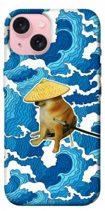Чохол Sad dog samurai для iPhone 15