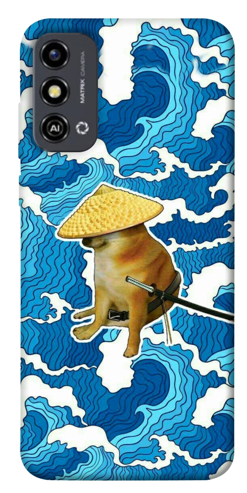 Чехол Sad dog samurai для ZTE Blade A53