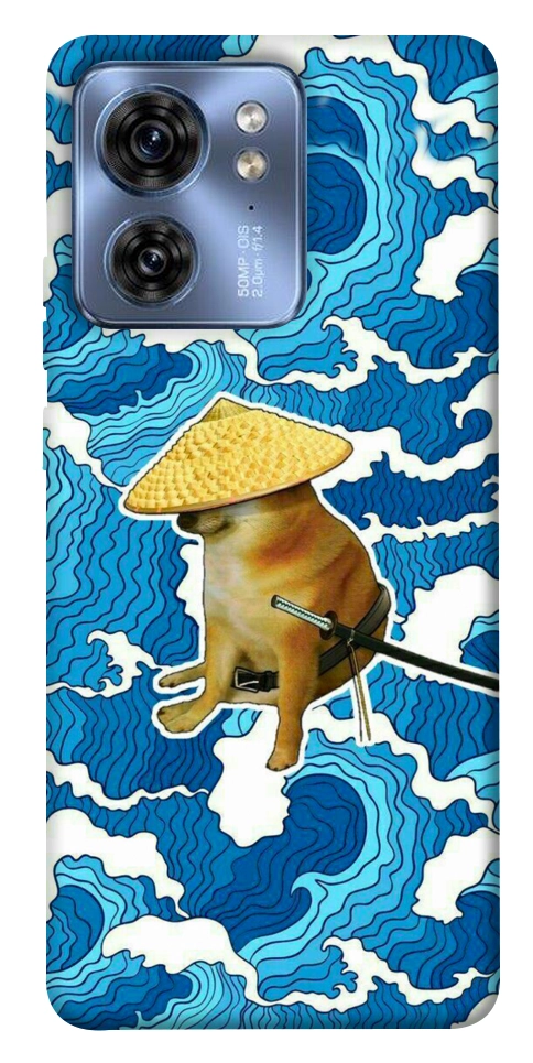 Чехол Sad dog samurai для Motorola Edge 40
