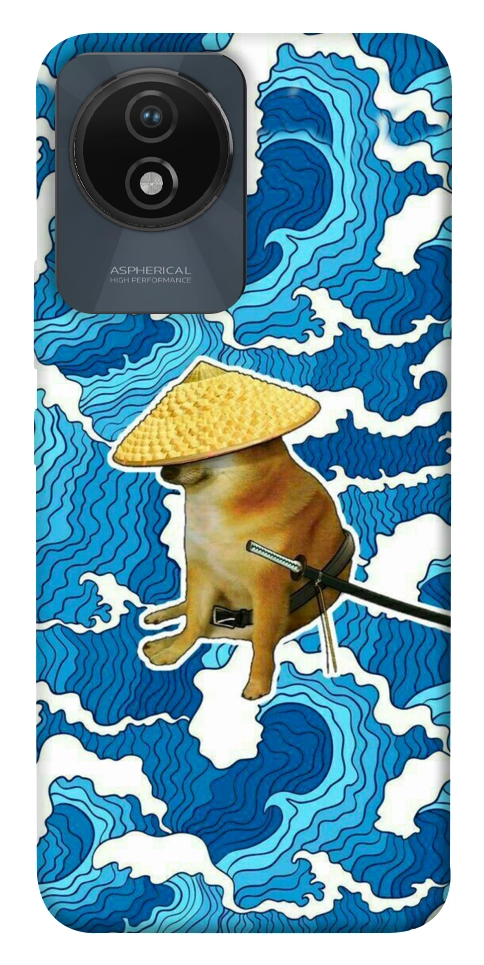 Чехол Sad dog samurai для Vivo Y02