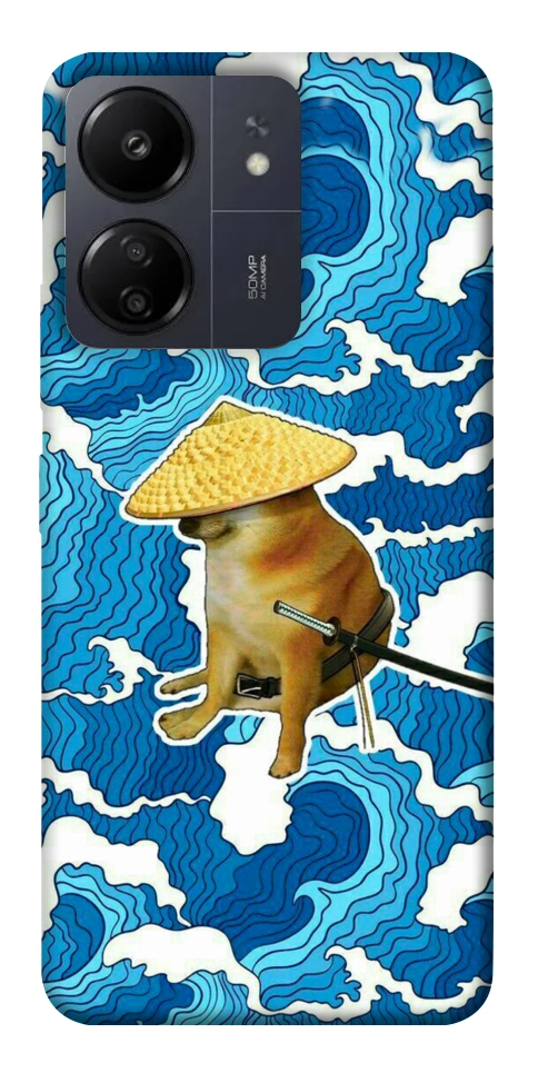 Чохол Sad dog samurai для Xiaomi Redmi 13C