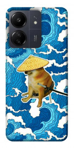 Чехол Sad dog samurai для Xiaomi Redmi 13C
