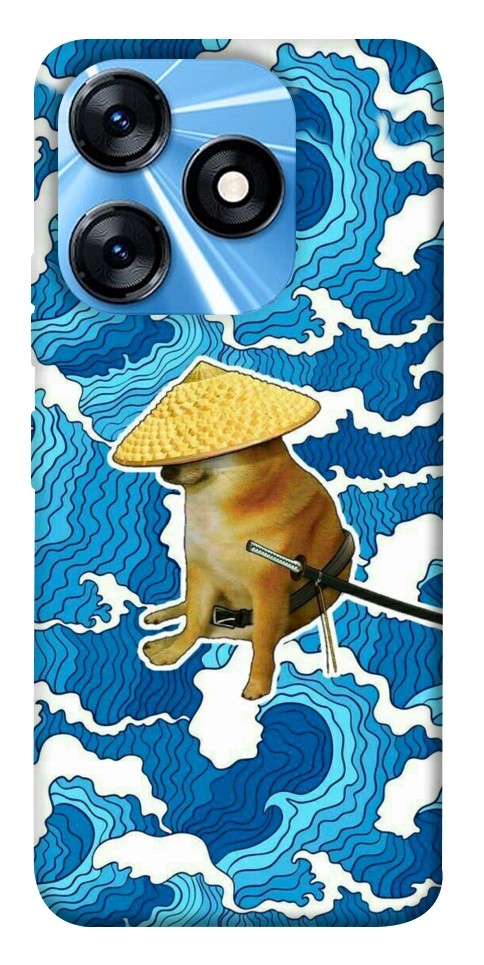 Чехол Sad dog samurai для TECNO Spark 10