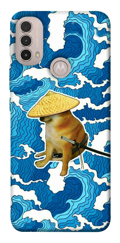 Чохол Sad dog samurai для Motorola Moto E30