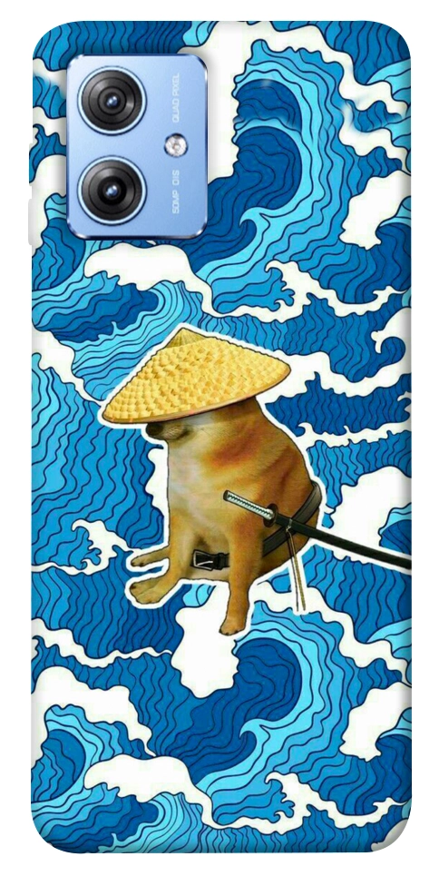 Чехол Sad dog samurai для Motorola Moto G84