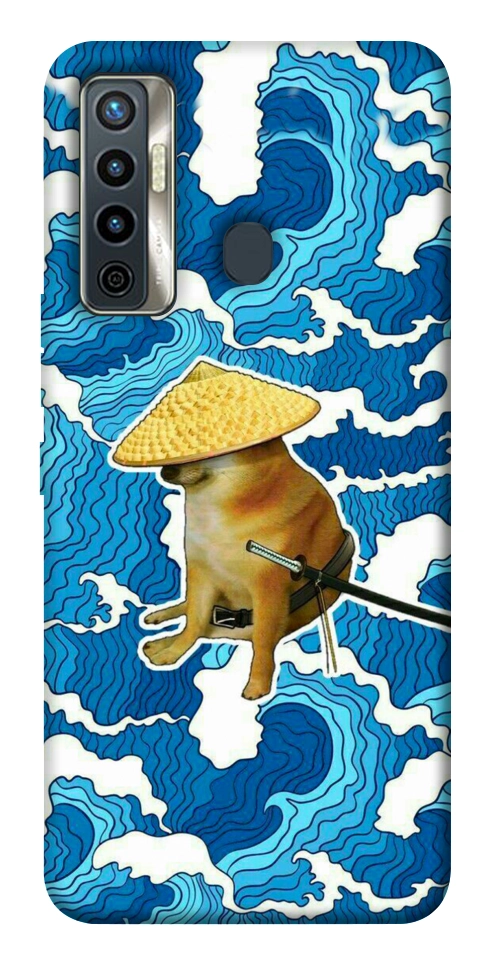 Чехол Sad dog samurai для TECNO Camon 17