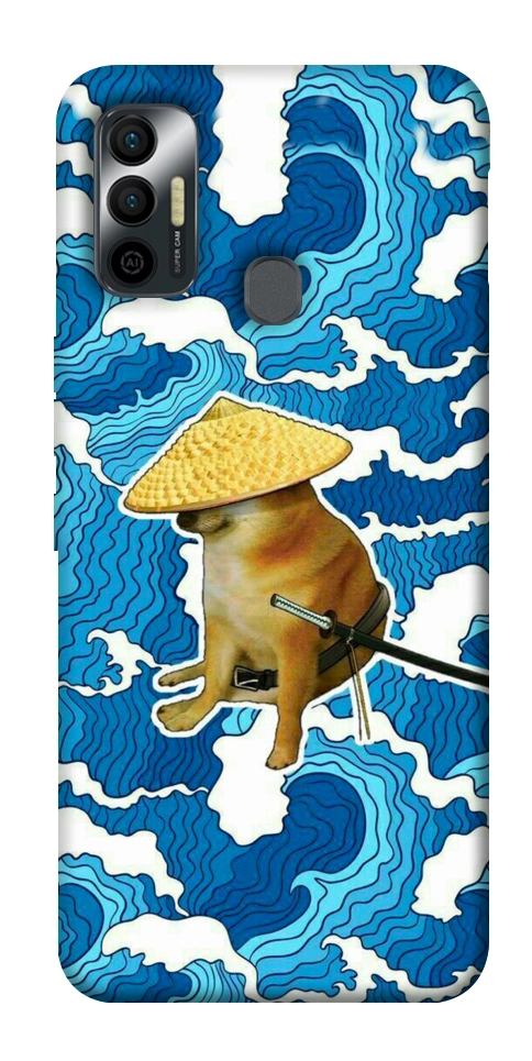 Чохол Sad dog samurai для TECNO Spark 7
