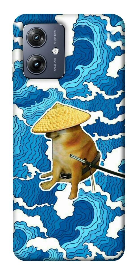 Чохол Sad dog samurai для Motorola Moto G54