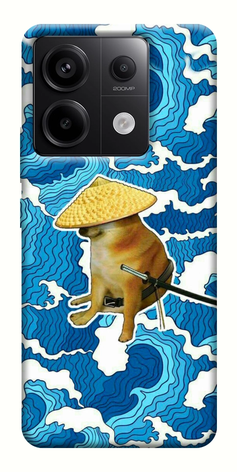 Чохол Sad dog samurai для Xiaomi Redmi Note 13 Pro 4G
