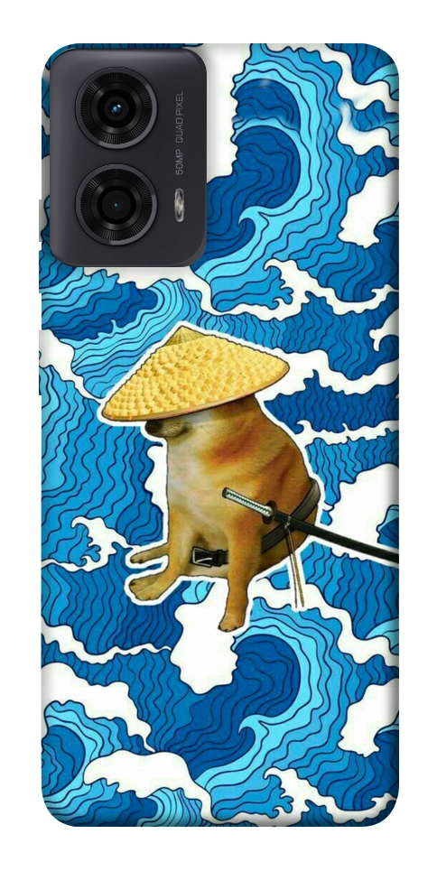 Чохол Sad dog samurai для Motorola Moto G24