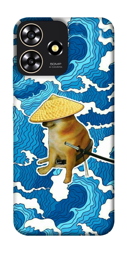 Чохол Sad dog samurai для ZTE Blade A73 4G