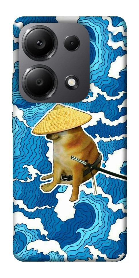 Чехол Sad dog samurai для Xiaomi Redmi Note 13 Pro 5G