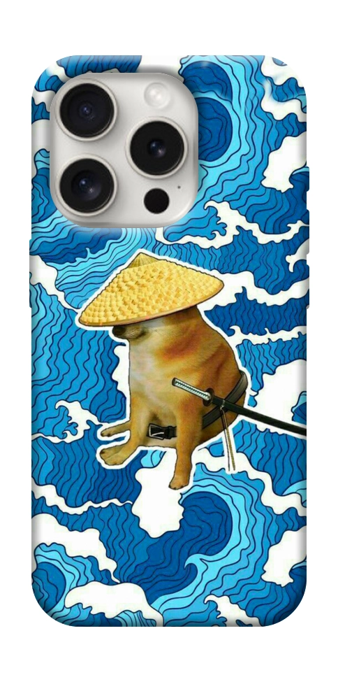Чохол Sad dog samurai для iPhone 16 Pro Max