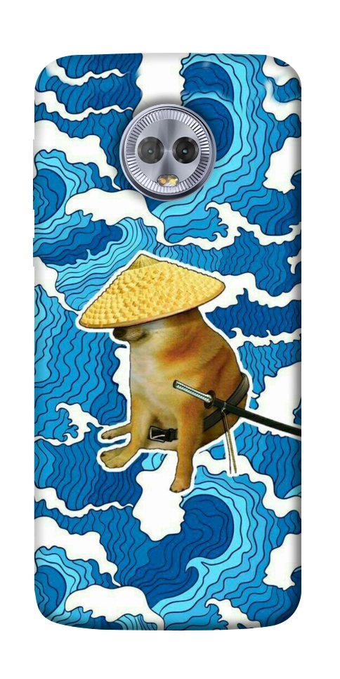 Чехол Sad dog samurai для Motorola Moto G6 Plus