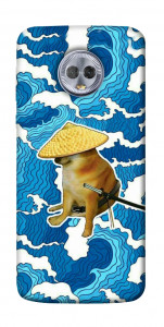 Чехол Sad dog samurai для Motorola Moto G6 Plus