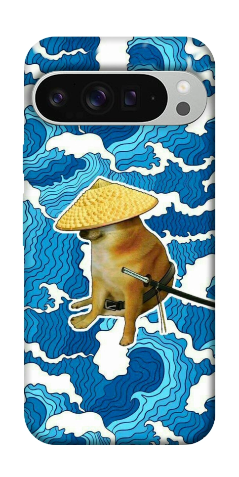 Чехол Sad dog samurai для Google Pixel 9 Pro XL