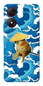 Чохол Sad dog samurai для ZTE Blade A34 4G