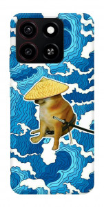 Чехол Sad dog samurai для ZTE Blade A35 4G