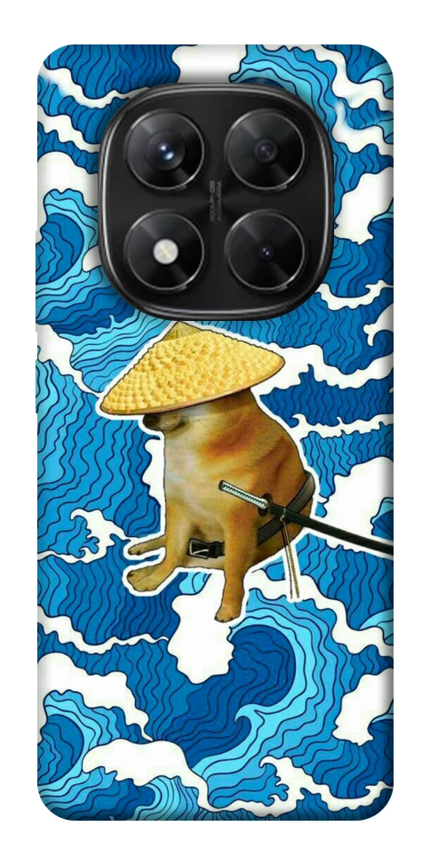 Чехол Sad dog samurai для Xiaomi Redmi Note 14 Pro 5G