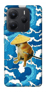 Чехол Sad dog samurai для Xiaomi Redmi Note 14 5G