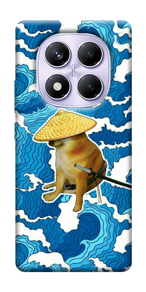 Чехол Sad dog samurai для Xiaomi Poco X7