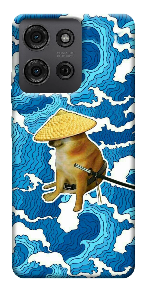 Чохол Sad dog samurai для Motorola Moto G75 5G