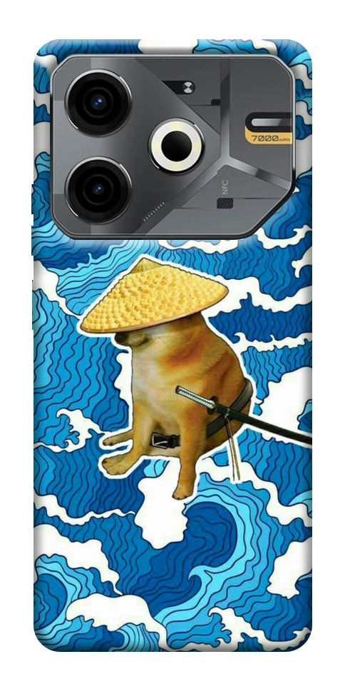 Чохол Sad dog samurai для TECNO Pova 6 Neo (LI6)