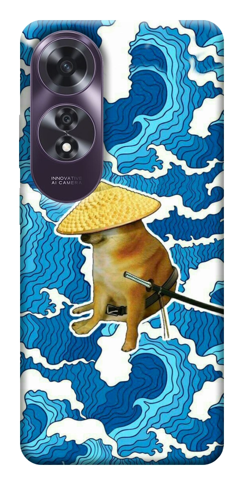 Чехол Sad dog samurai для Oppo A60 4G