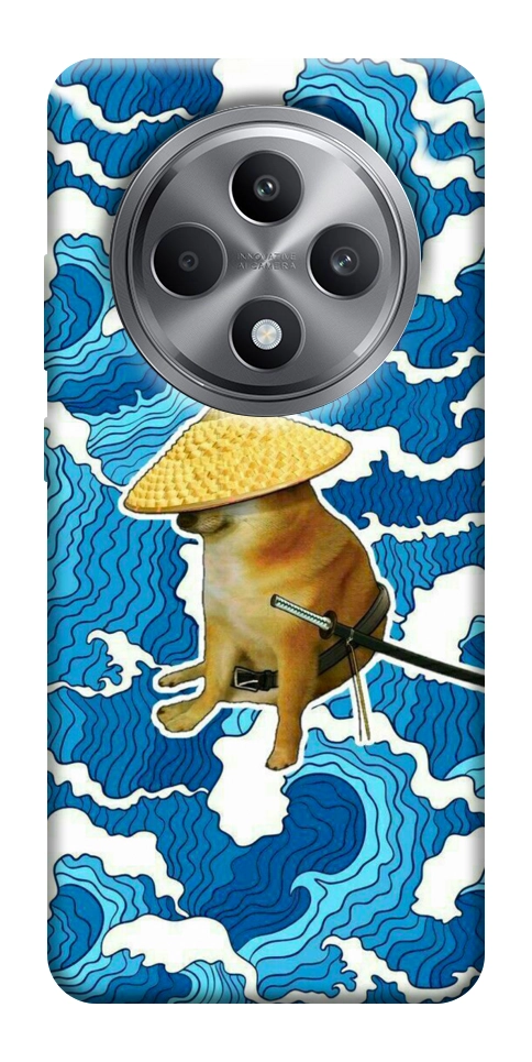 Чехол Sad dog samurai для Oppo Reno 12 F 4G