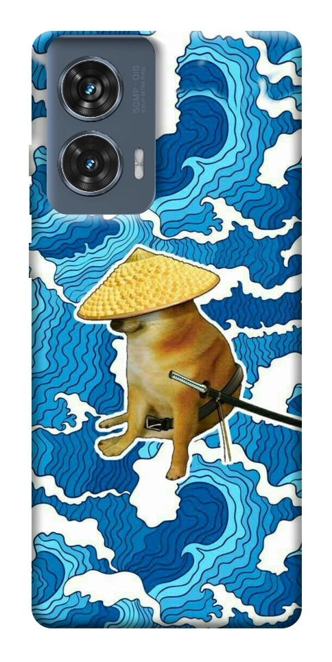 Чехол Sad dog samurai для Motorola Edge 50 Fusion