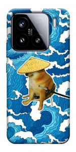 Чехол Sad dog samurai для Xiaomi 15