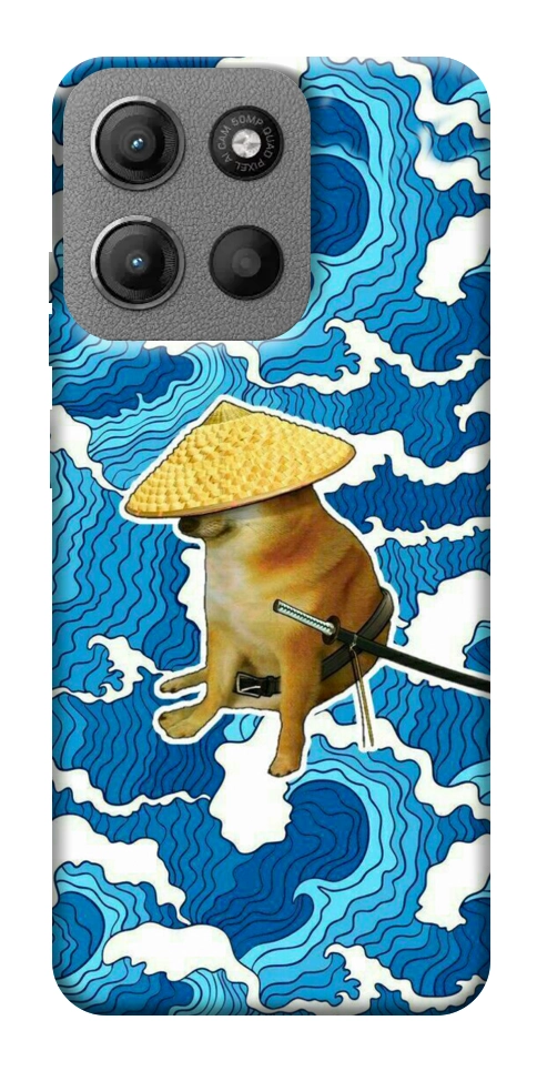 Чехол Sad dog samurai для Motorola Moto G15 4G