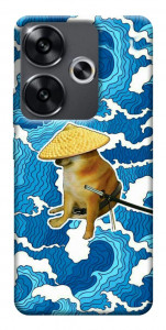Чехол Sad dog samurai для Xiaomi Poco F6