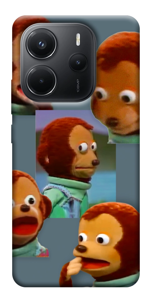 Чехол Side eye monkey для Xiaomi Redmi Note 14 4G (Europe version)