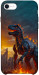 Чехол Fire dino для iPhone SE (2020)