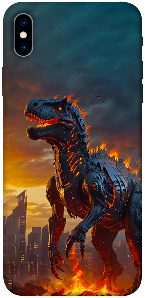 Чохол Fire dino для iPhone XS Max
