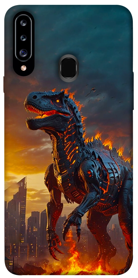 Чехол Fire dino для Galaxy A20s (2019)
