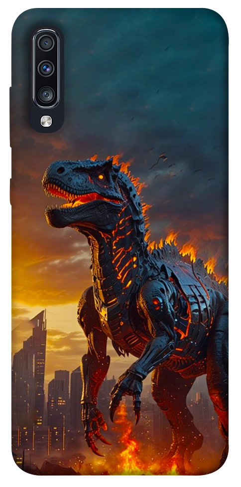 Чехол Fire dino для Galaxy A70 (2019)