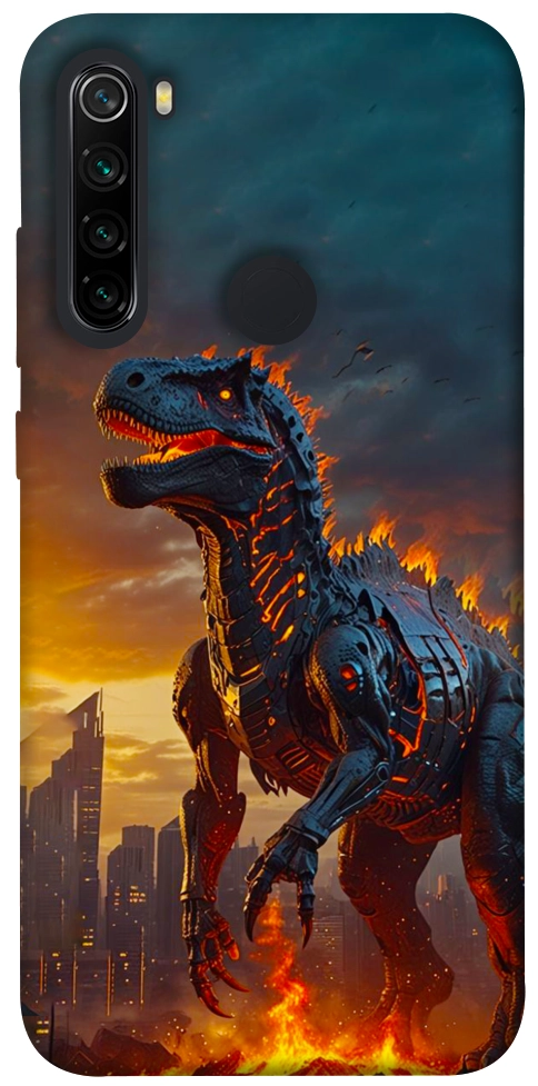 Чехол Fire dino для Xiaomi Redmi Note 8