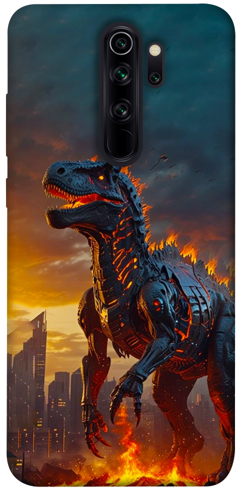 Чехол Fire dino для Xiaomi Redmi Note 8 Pro