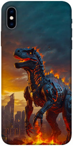 Чехол Fire dino для iPhone XS