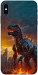 Чехол Fire dino для iPhone XS