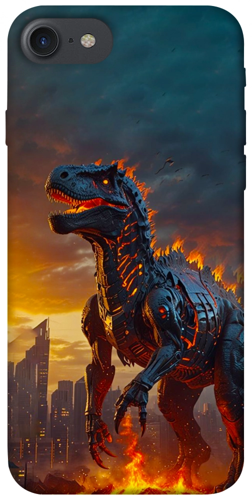 Чехол Fire dino для iPhone 8