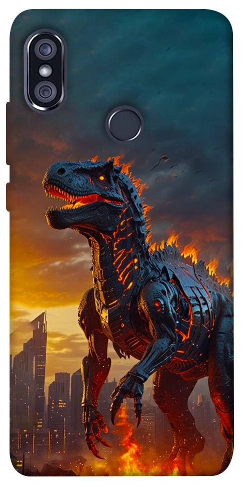 Чехол Fire dino для Xiaomi Redmi Note 5 (Dual Camera)