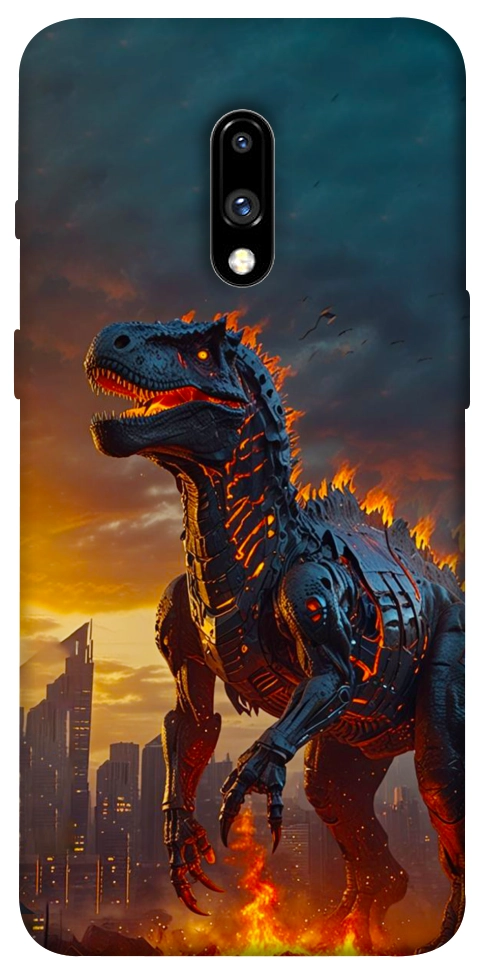 Чохол Fire dino для OnePlus 7