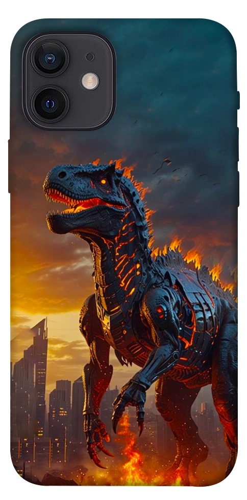 Чехол Fire dino для iPhone 12