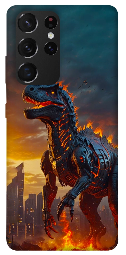 Чохол Fire dino для Galaxy S21 Ultra